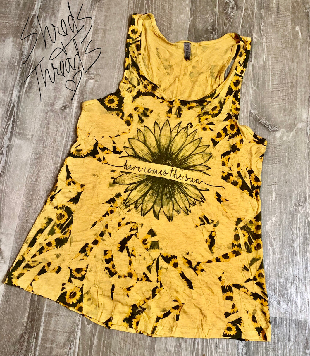 Here comes the sun (sunflower tie dye)