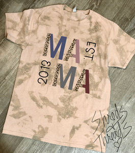 MAMA est. Bleach T-shirt (tan)