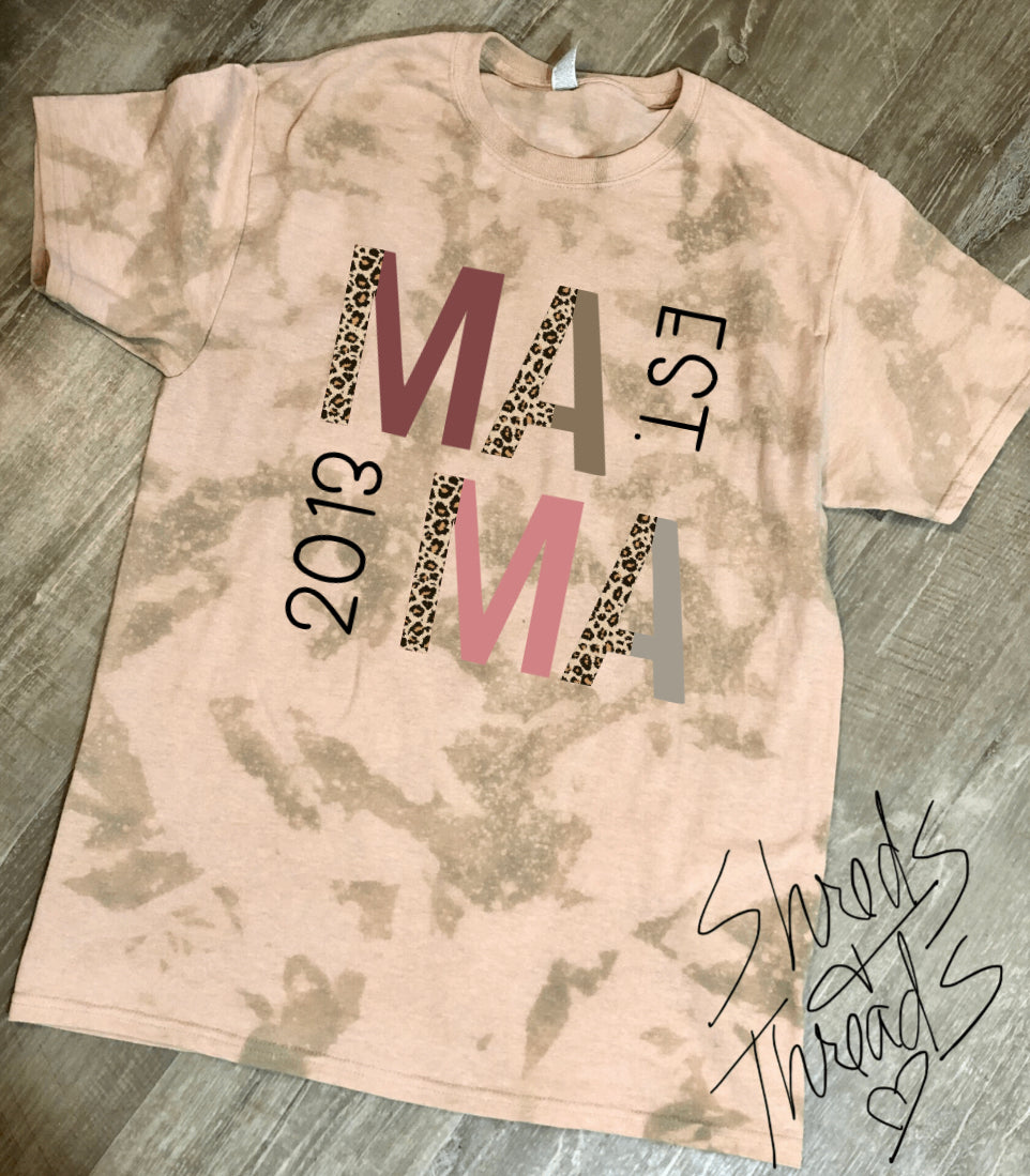 MAMA est. Bleach T-shirt (tan)