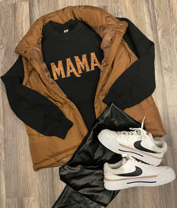 Mama Rust Boho Fabric Sweatshirt