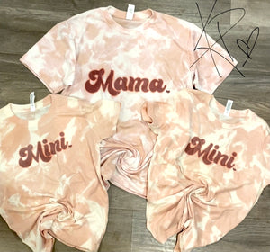 Mama/Mini bleach T-shirt