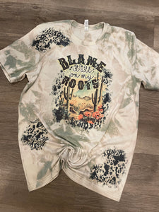 Blame it all on my Roots (bleached T-shirt)