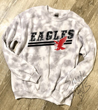 Load image into Gallery viewer, Distressed Eagles (grey tie dye)
