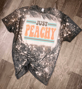 Just Peachy Bleached T-shirt